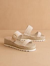 The Reese Beige | Platform Sandal