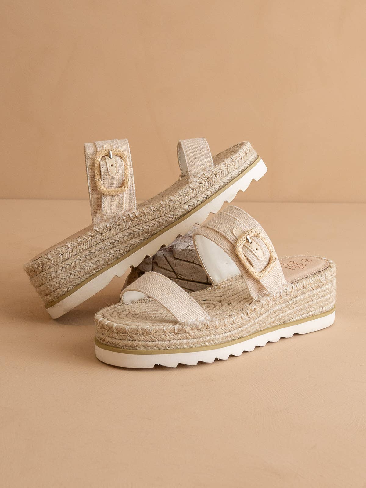 The Reese Beige | Platform Sandal