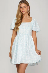 Baby Doll Jacquard Dress