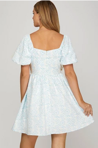 Baby Doll Jacquard Dress