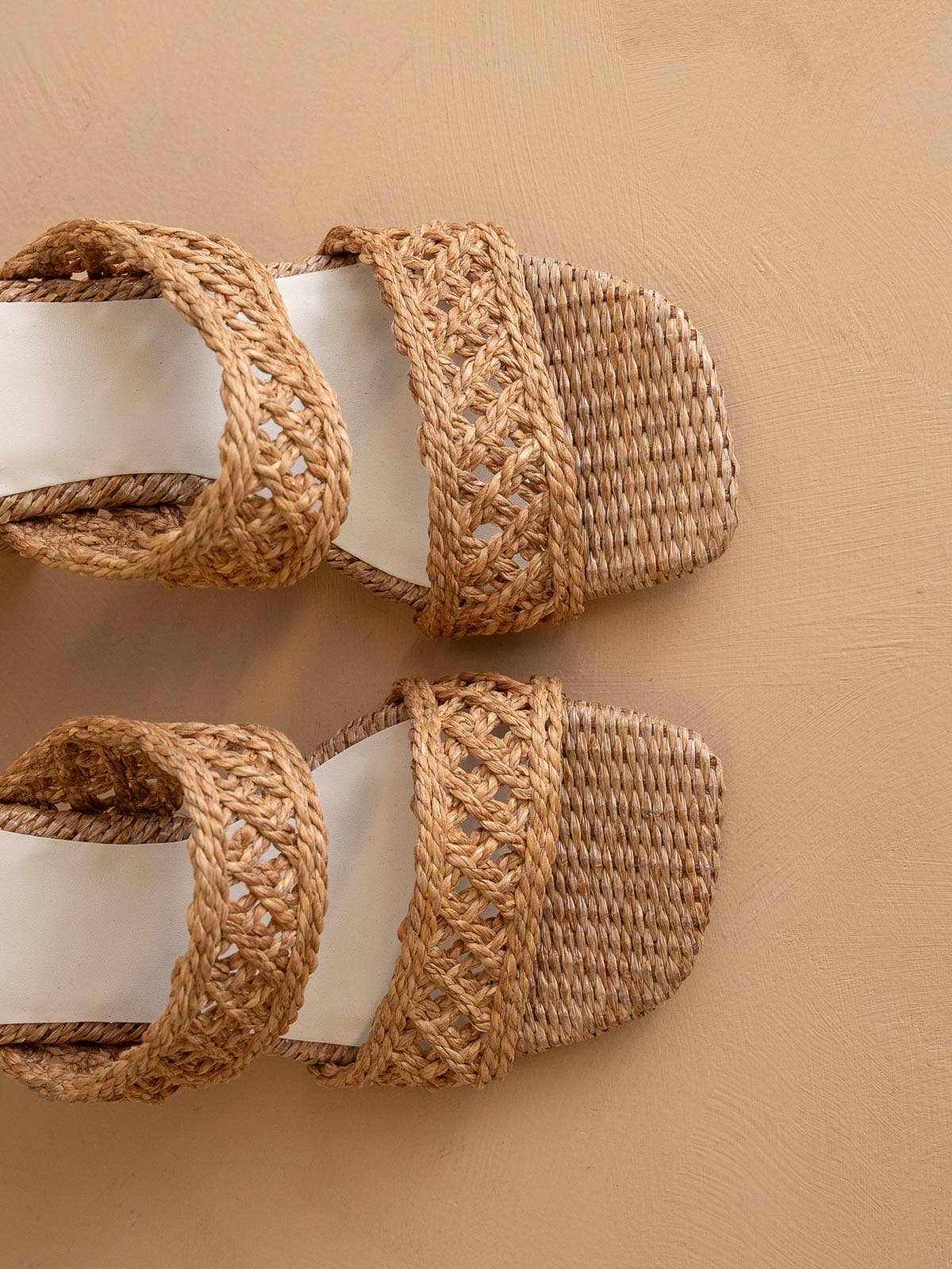 The Barbara Camel | Woven Double Band Heel