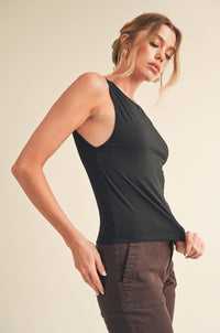 Rodi High Neck Tank: Black