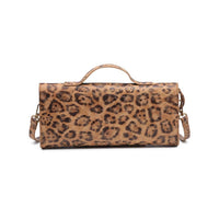 Ada Animal Print East West Clutch Crossbody