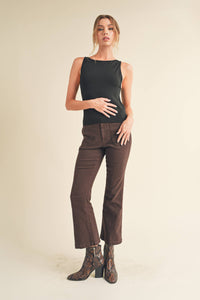 Rodi High Neck Tank: Black