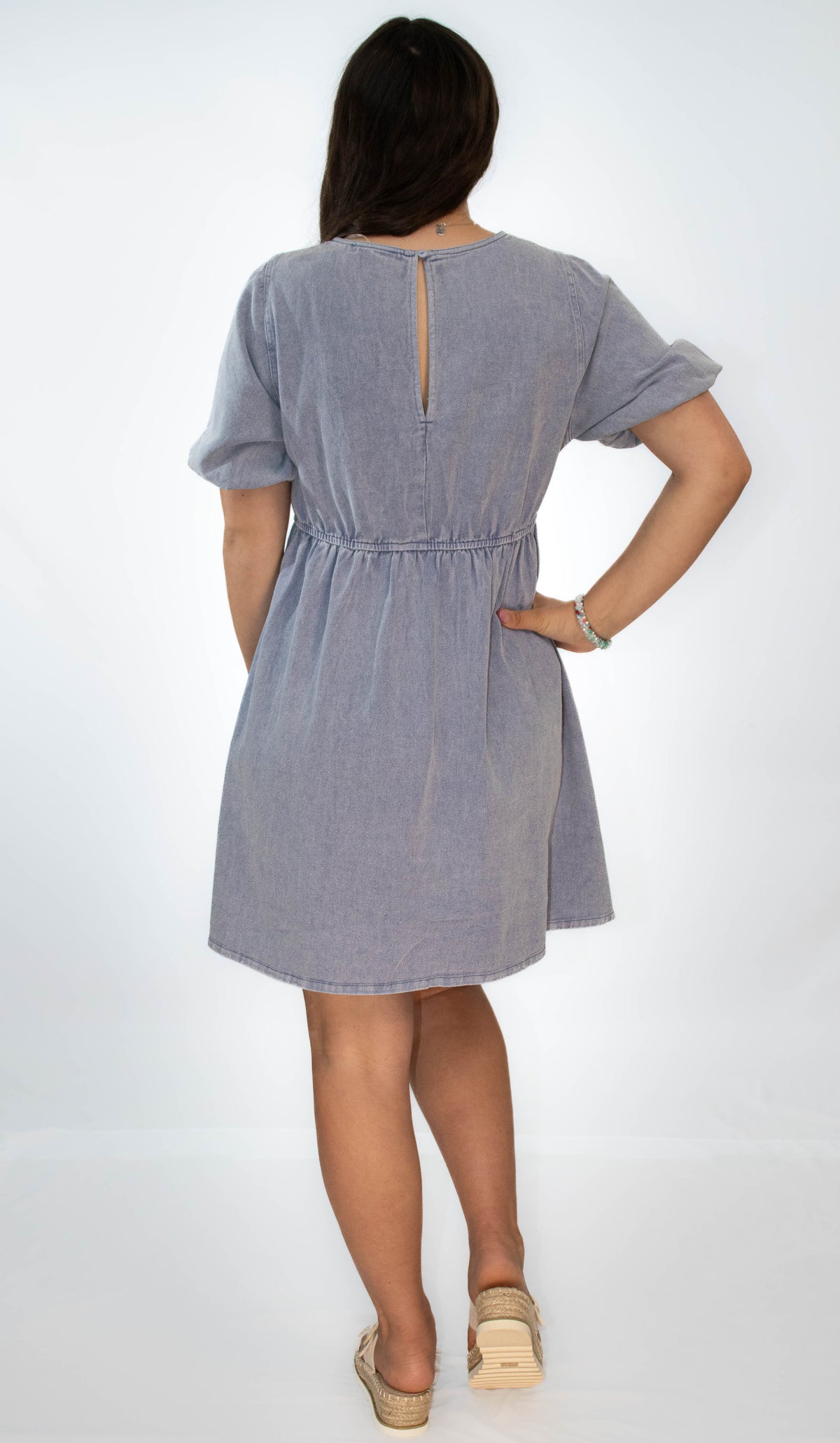 Short Sleeve V-Neck Dress