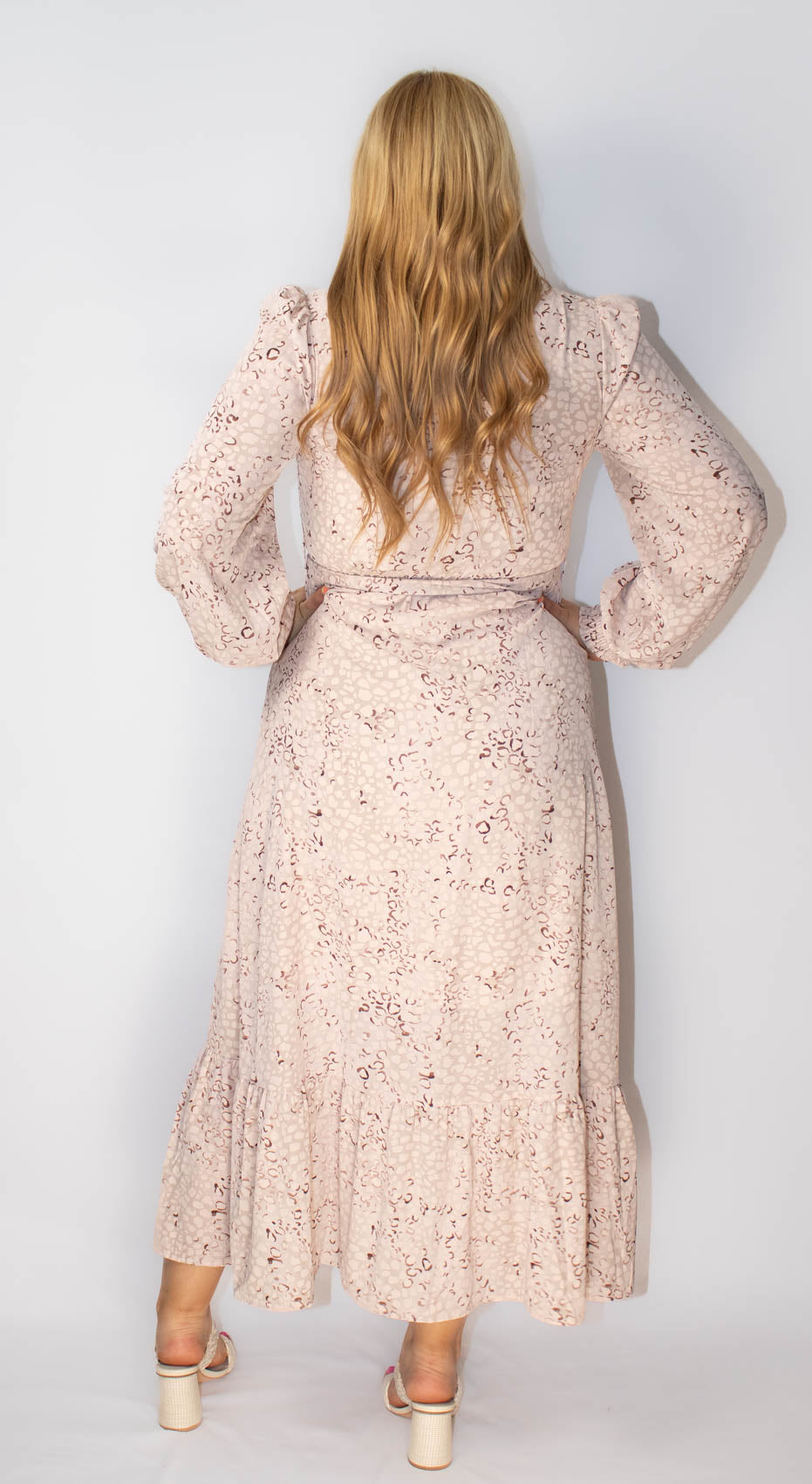 Leopard V-Neck Maxi Dress