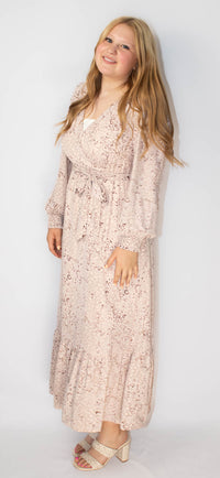 Leopard V-Neck Maxi Dress