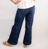 Wide Leg Pocketed High Waist Jeans