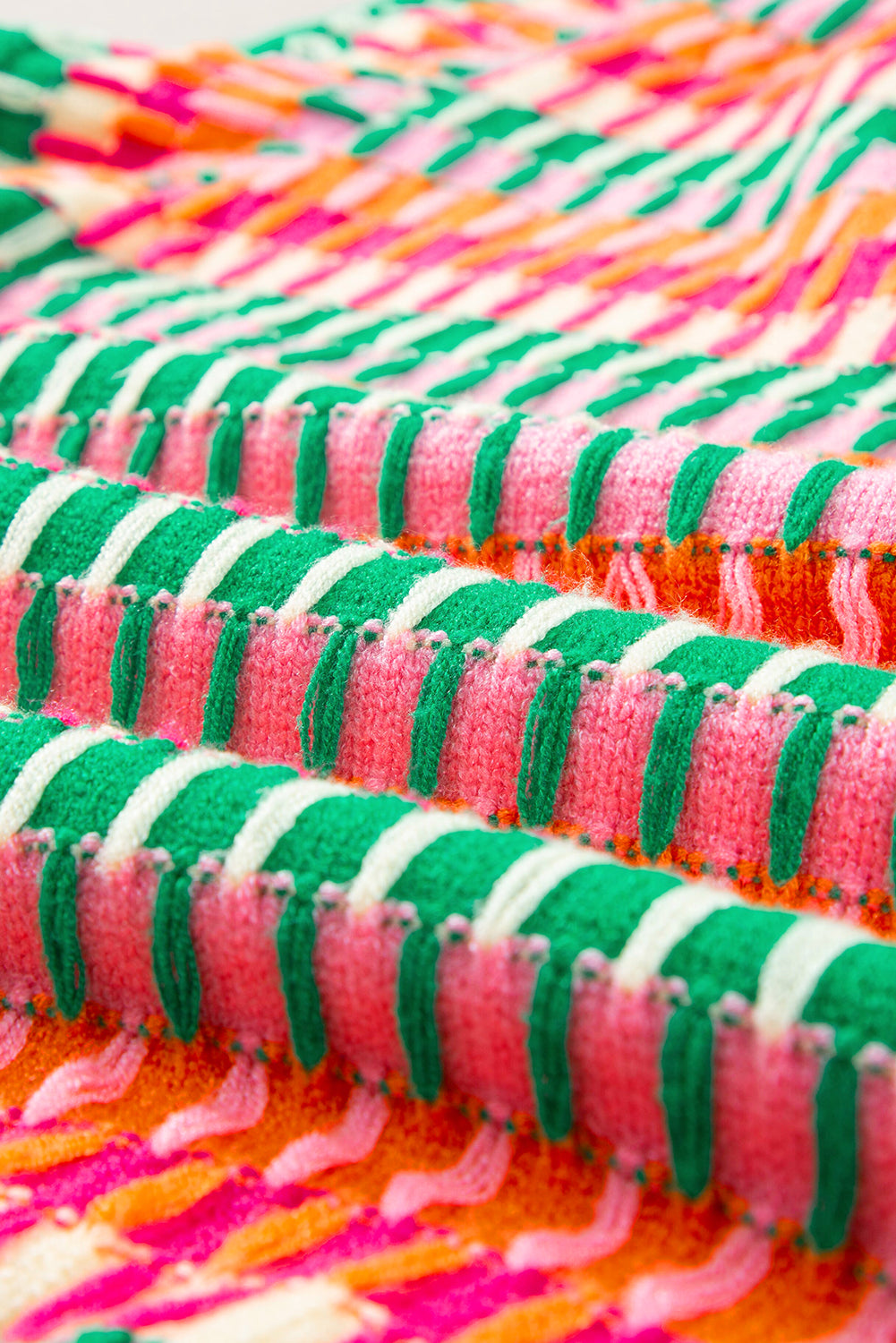 Colorblock Cap Sleeve Knit Top