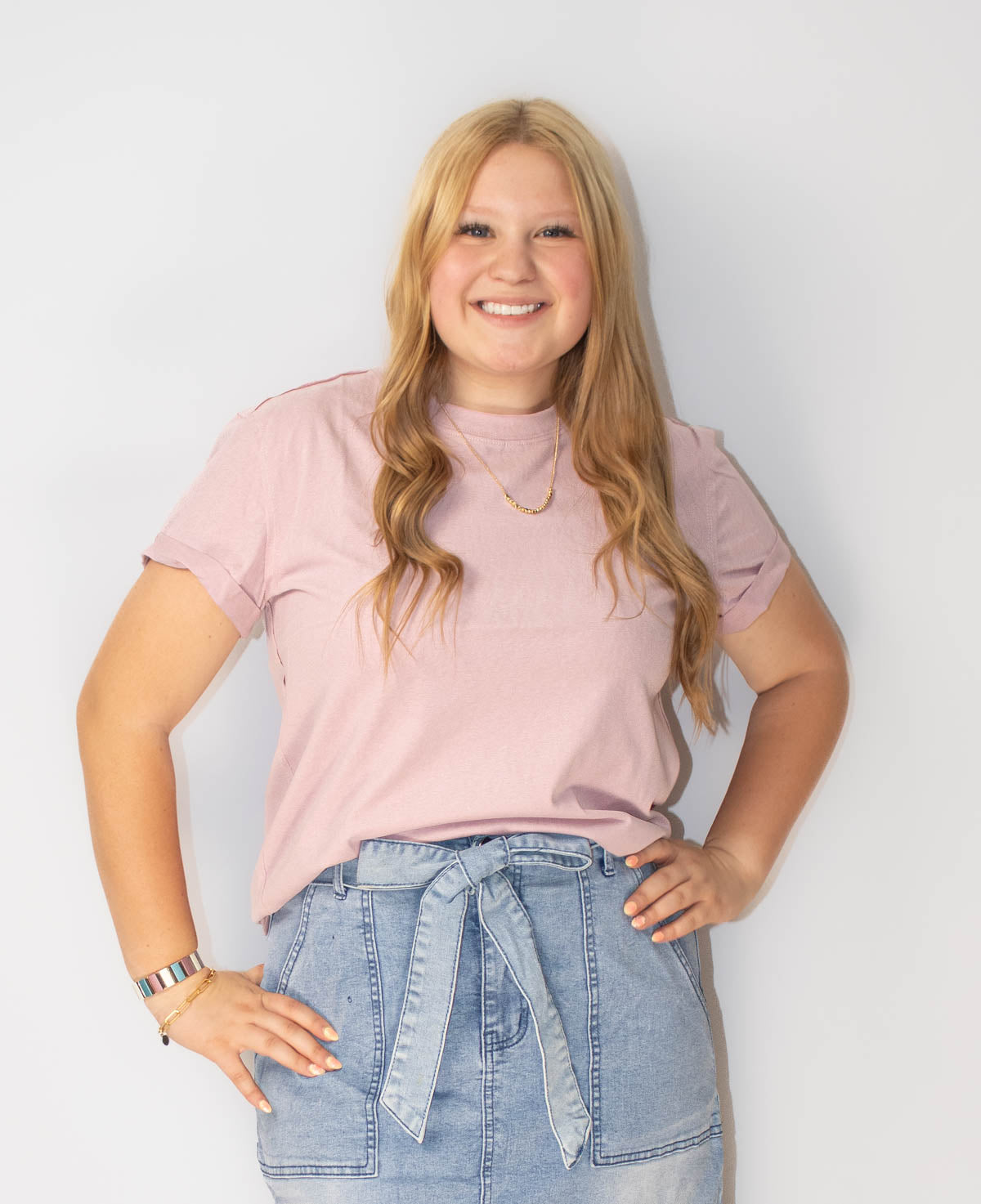 Mali Baby Tee Short Sleeve- Cherry Blossom