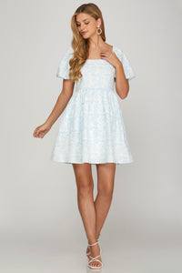 Baby Doll Jacquard Dress
