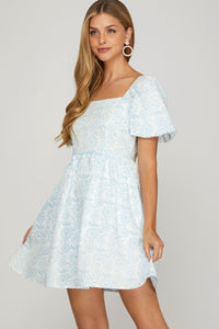 Baby Doll Jacquard Dress