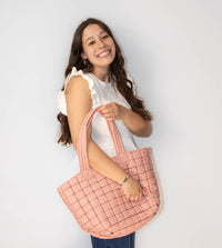 Round Neck Ruffle Sleeve Woven Mix Top