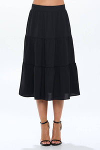 Tiered Midi Skirt