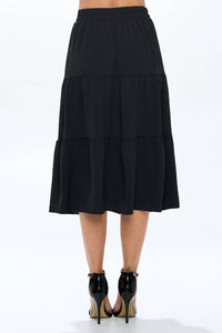 Tiered Midi Skirt