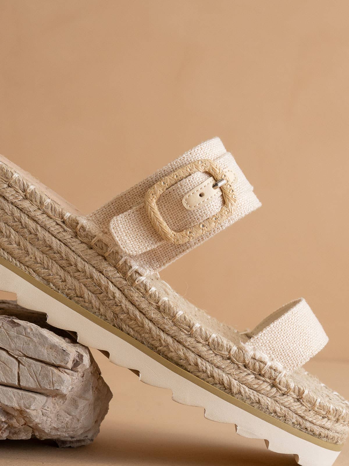 The Reese Beige | Platform Sandal