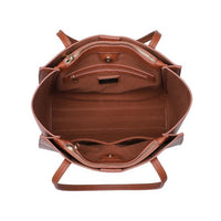Gabby Multi Compartment Tote: Tan
