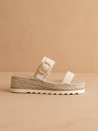 The Reese Beige | Platform Sandal