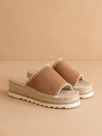 The Vista Camel | Espadrille Platform Sandal