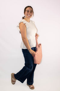 Wide Leg Pocketed High Waist Jeans